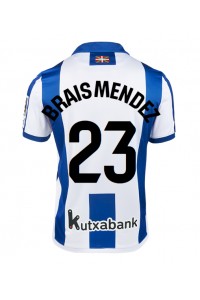 Real Sociedad Brais Mendez #23 Voetbaltruitje Thuis tenue 2024-25 Korte Mouw